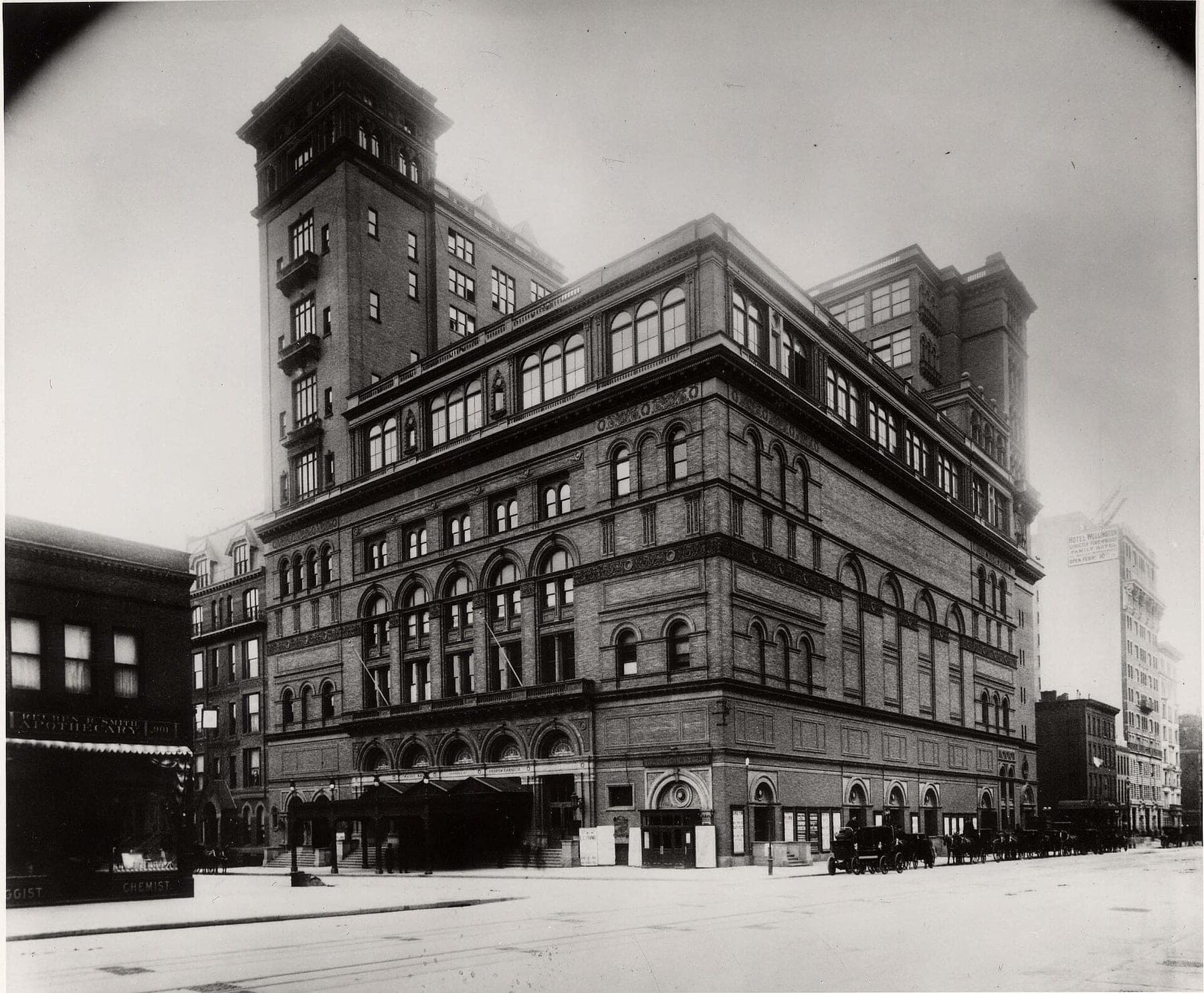 Carnegie Hall exterior, 1899