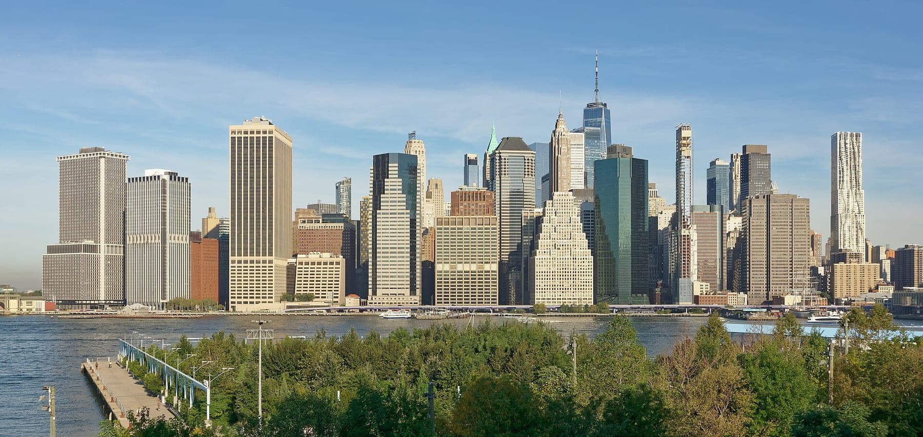 View of Manhattan from Brooklyn Bridge Park, New York City, 20231005 0856 2141