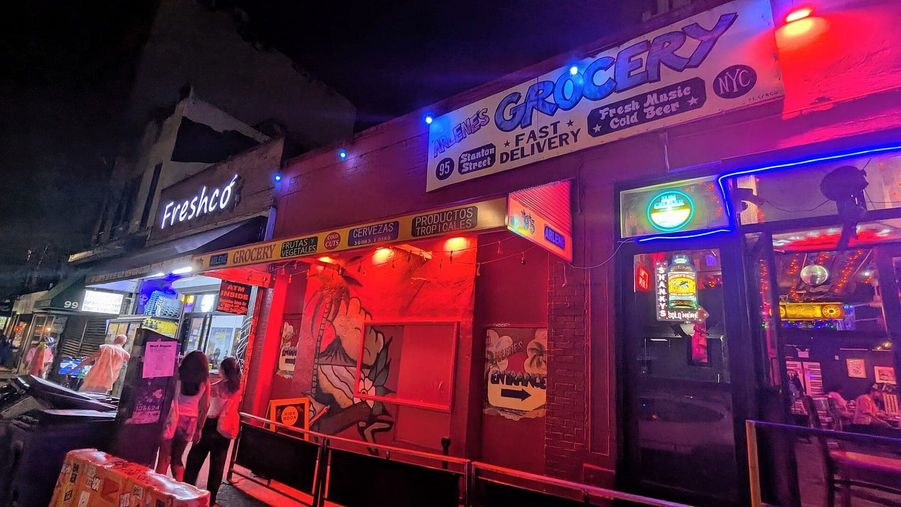 Outside Arlene's Grocery