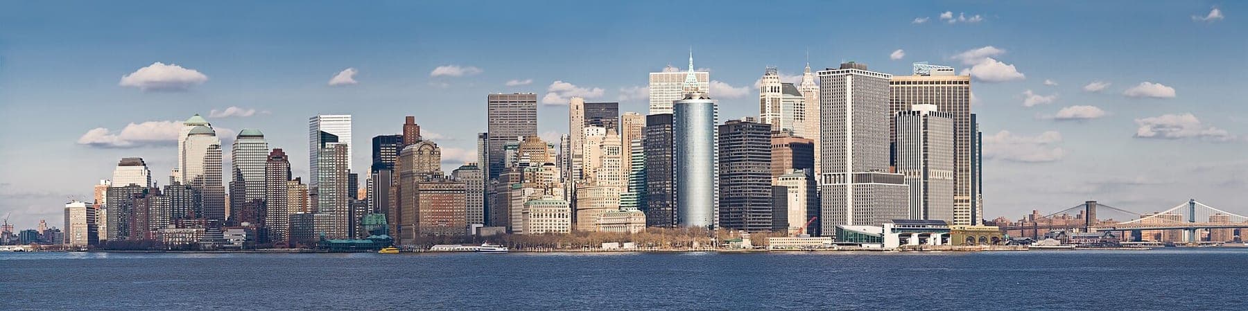 Lower Manhattan from Staten Island Ferry Corrected Jan 2006