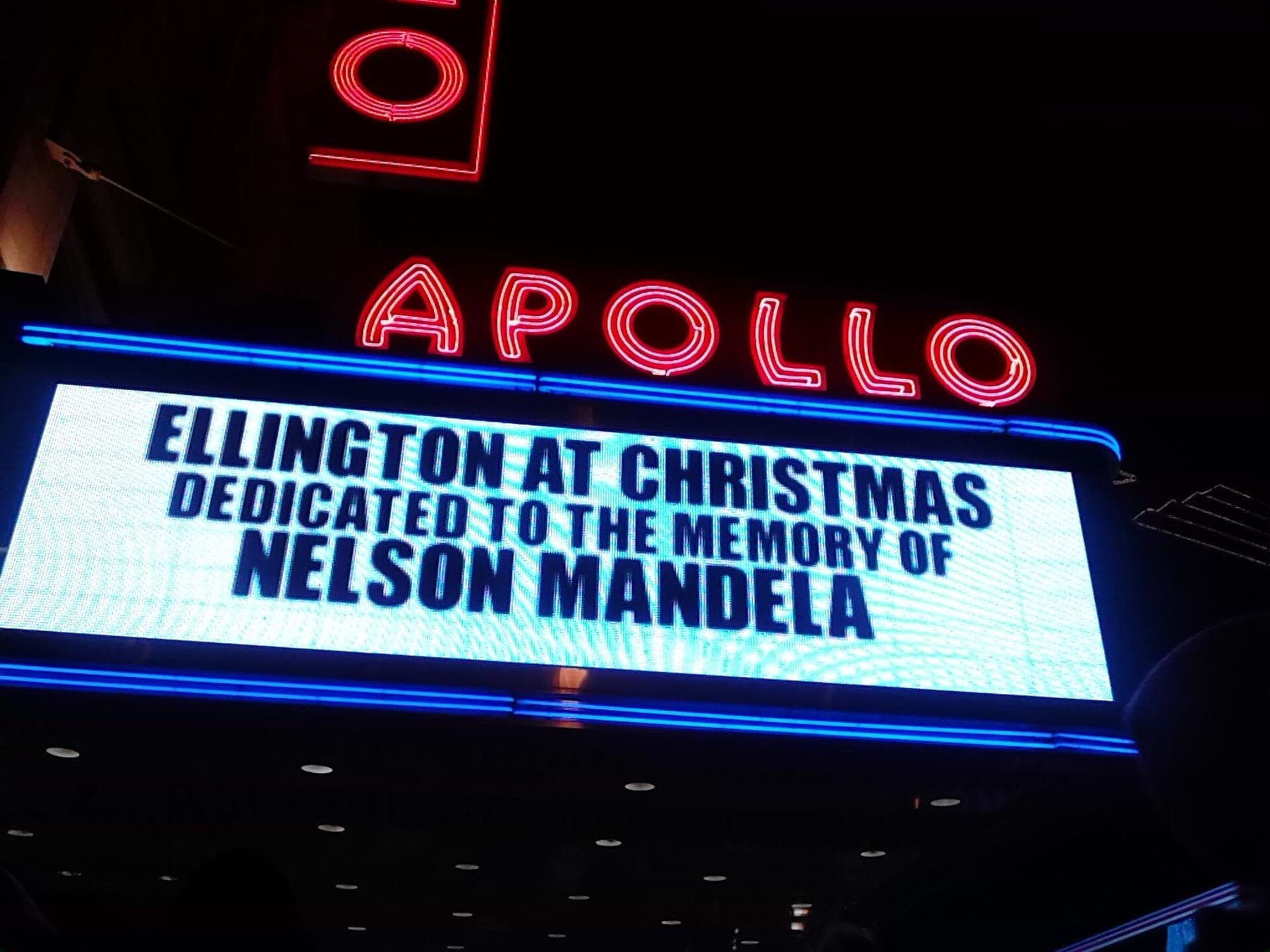Apollo Theater in Harlem Honoring Nelson Mandela