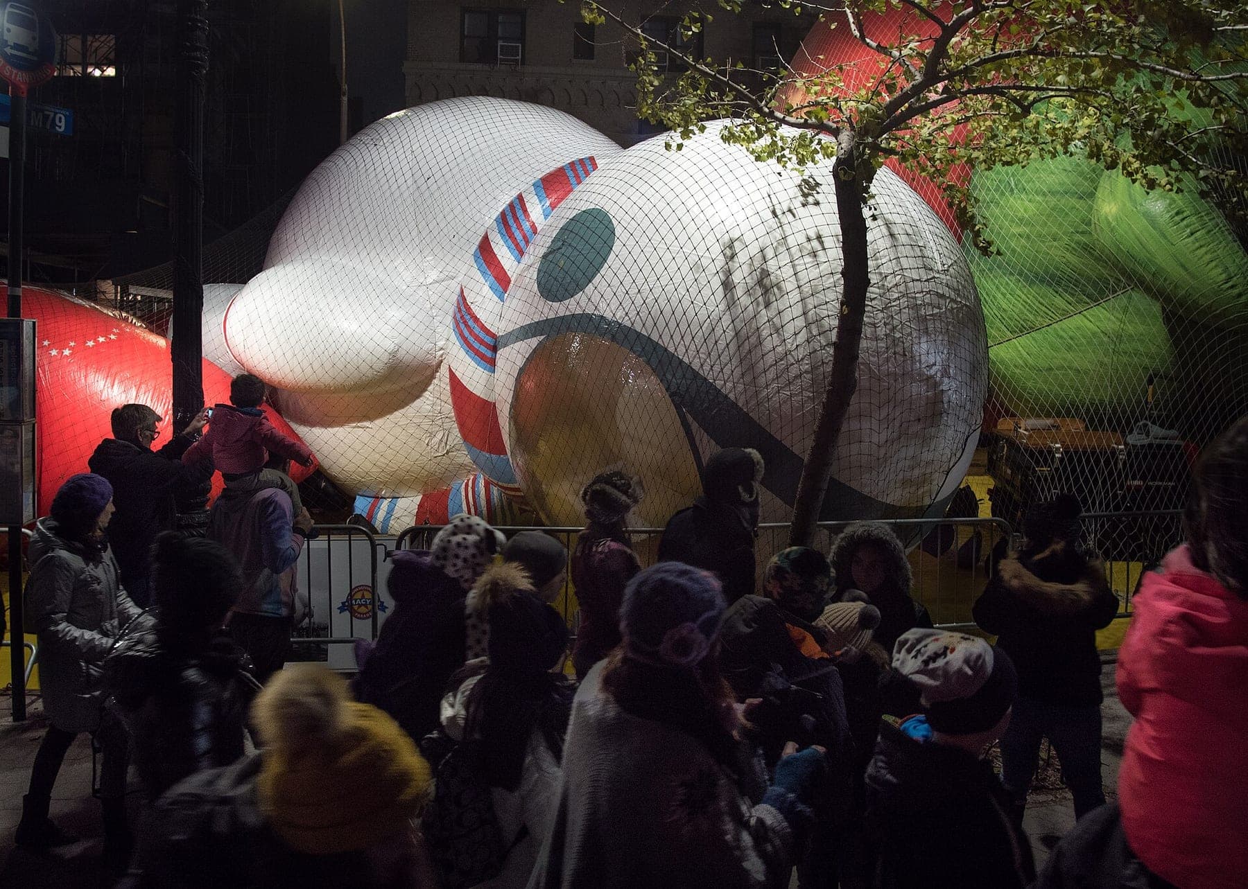 Macy's parade balloon inflation