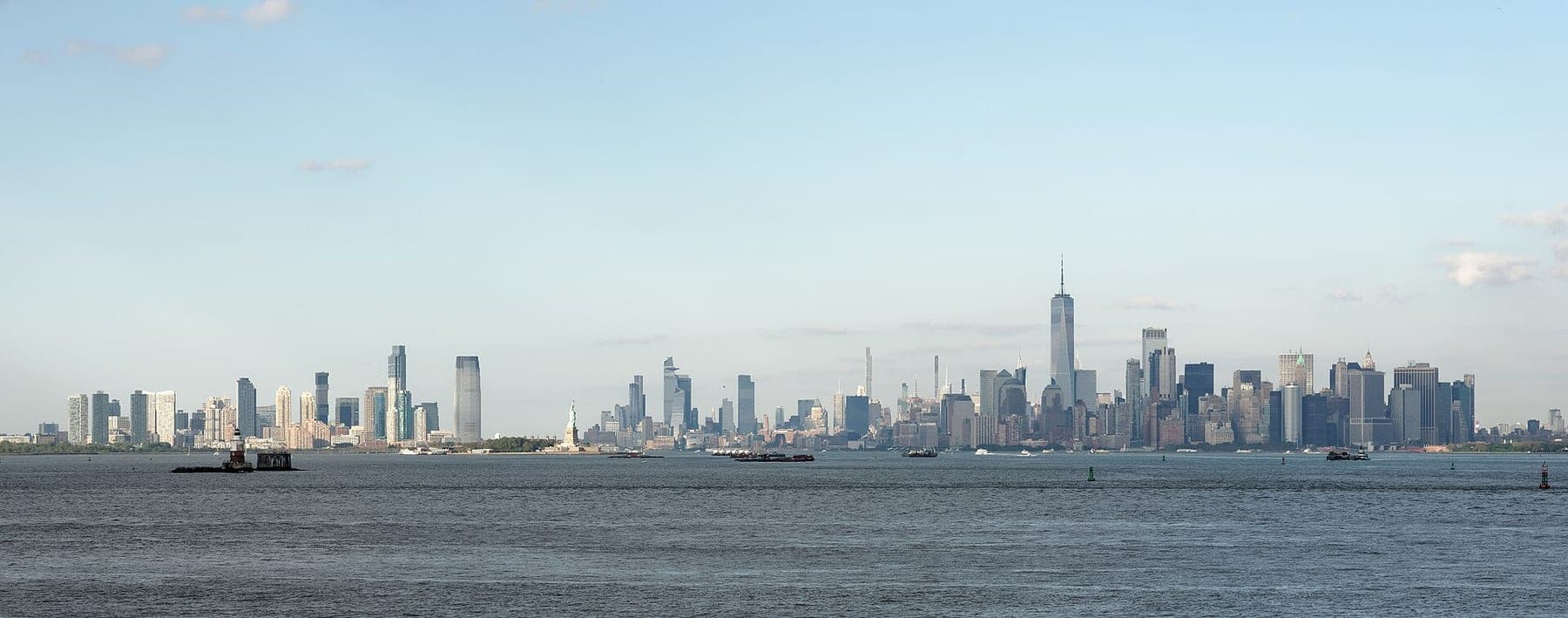 View of Manhattan and Jersey City from Staten Island Ferry, NYC, 20231002 1633 1755