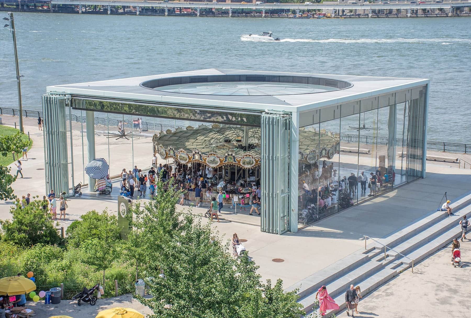 Jane's Carousel, Dumbo Brooklyn in July 2017